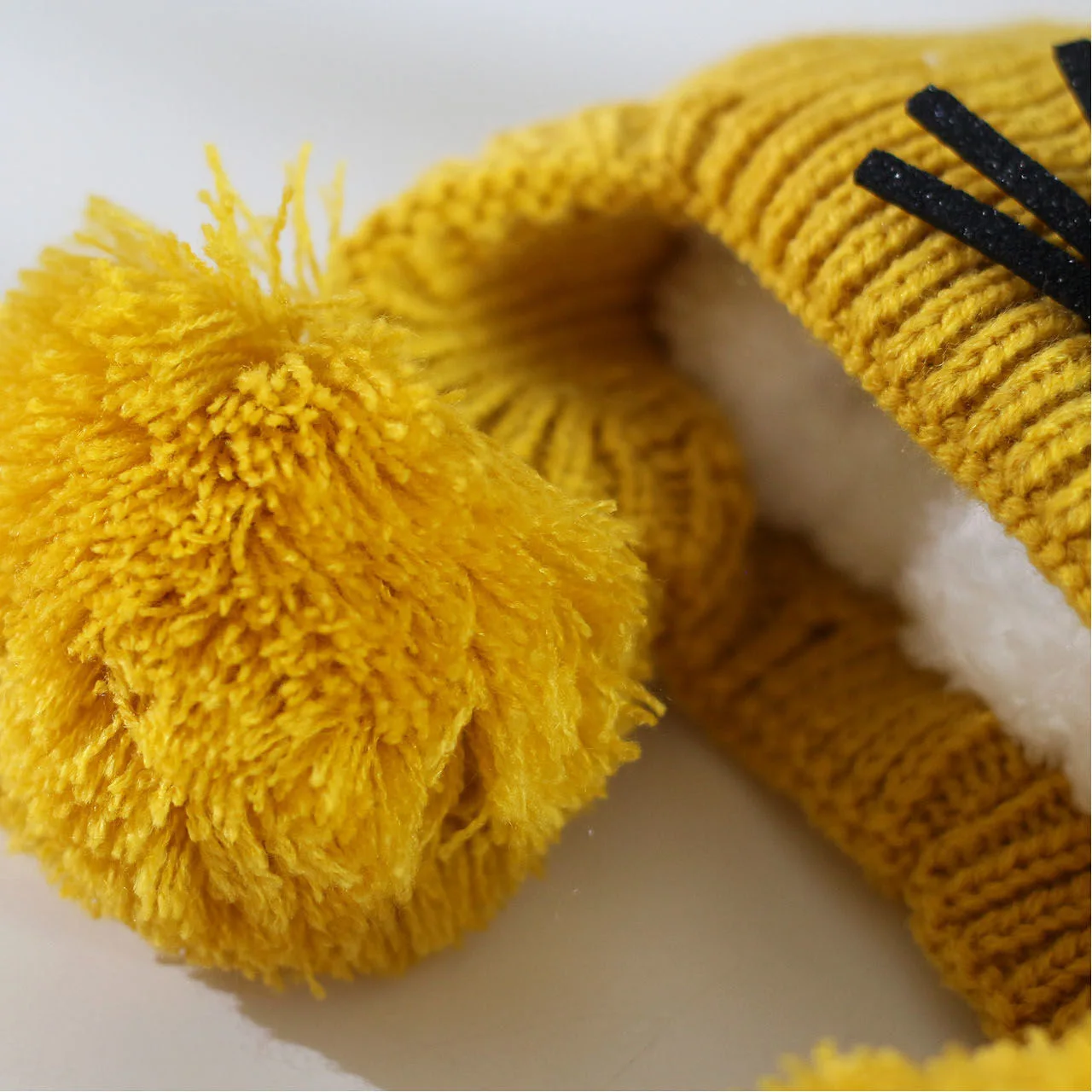 Baby kapice jesen / zima topla pletene kape za dječake i djevojčice, dječje vunene kape, dječji pulover, uho kape Slika 4