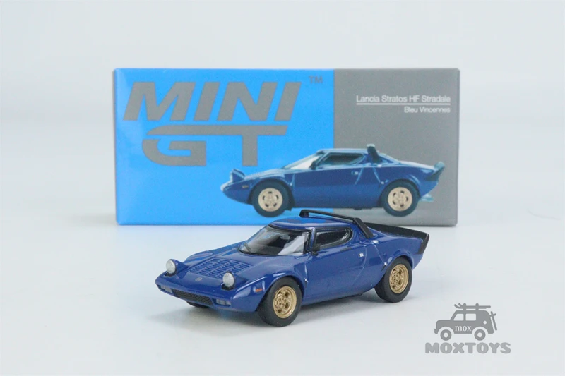 MINI GT 1:64 Lancia Stratos HF Stradale Bleu Pariz LHD Литая pod pritiskom model automobila Slika 4