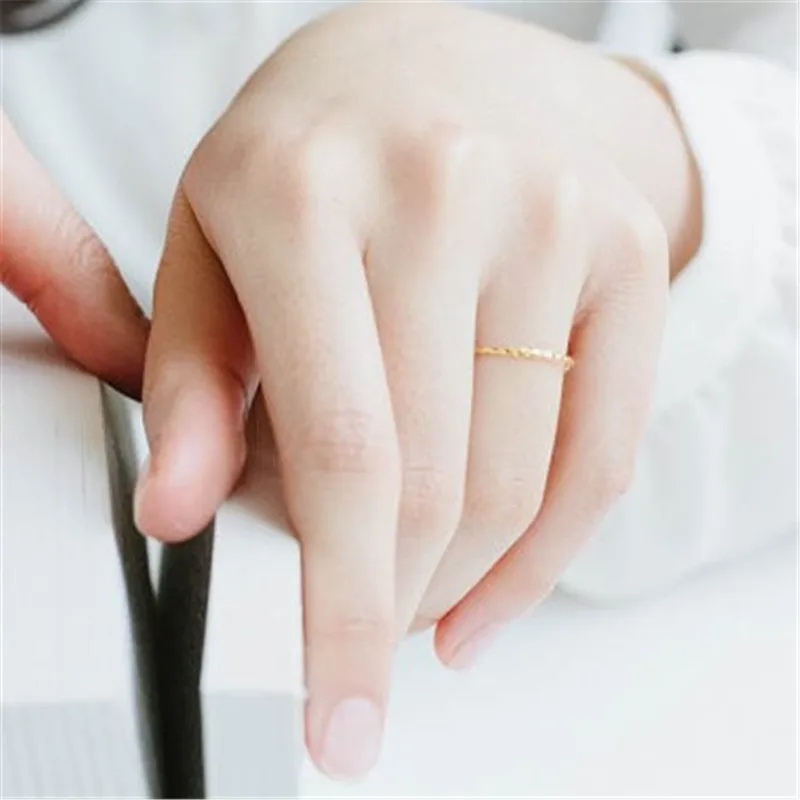 Modni prsten od pređa Ručno prsten -obojeni prstenovi za žene Slika 1