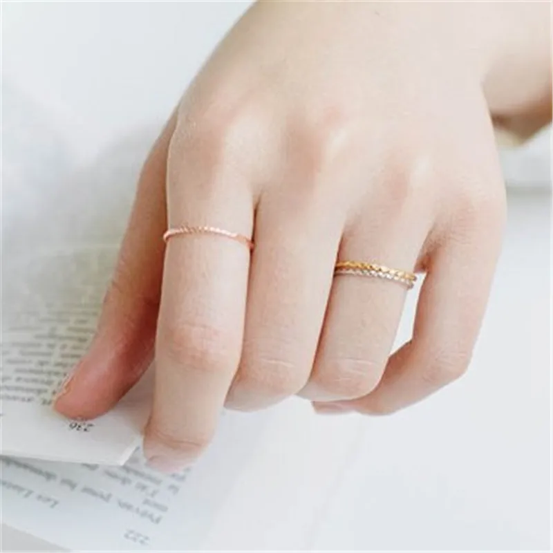 Modni prsten od pređa Ručno prsten -obojeni prstenovi za žene Slika 3