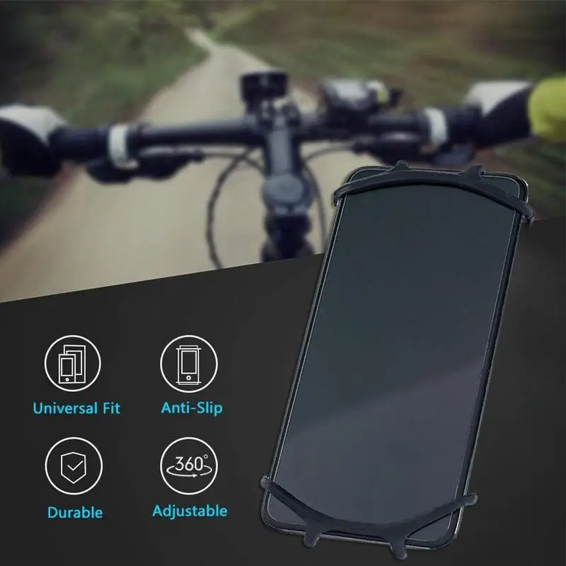 Podesivi Silikon Biciklistička Držač Telefona Biciklistička Mobilni Telefon Sram Držač Moto Mobilni Telefon Garmin Mount J3F2 Slika 0
