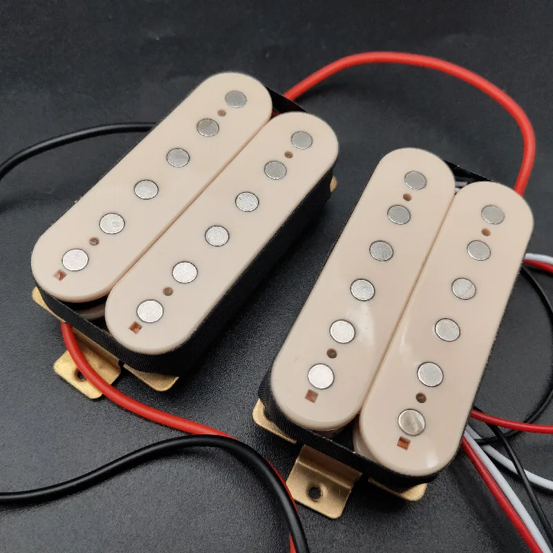 1 Komplet Dva Humbucker Krem Ožičenje za električnu gitaru HH Pre sa elektromagnetom i 3-позиционным prekidač 2T1V Soundbox Gitaru Dogovor Slika 3