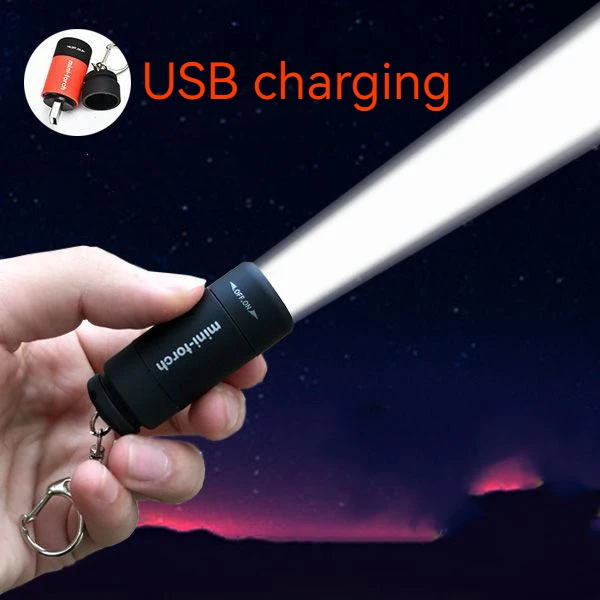 Led Lampa USB Charg 0,5 W 25Lum Prijenosni Led Mini Svjetiljka Ulične Alati Svjetiljku USB Punjiva Privjesak kamp Opremu Slika 4