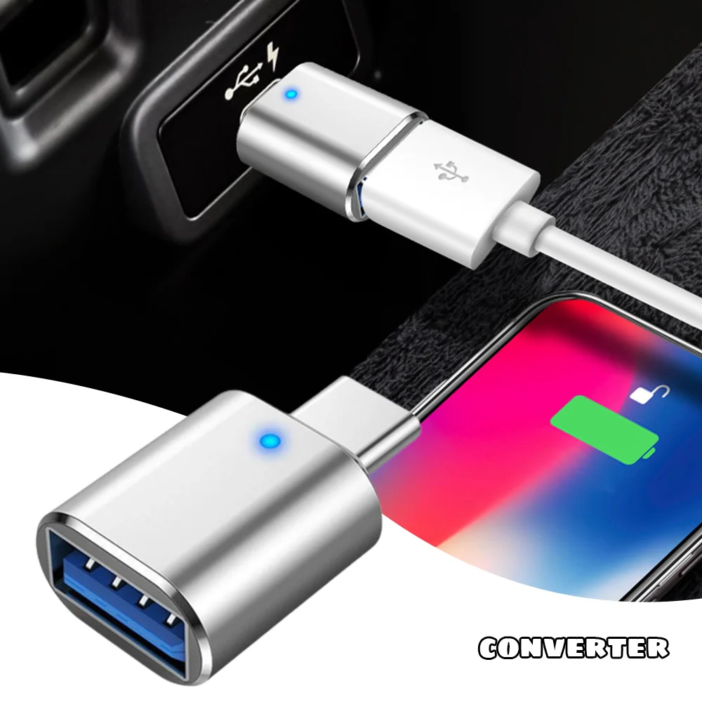 USB 3.0 Adapter Type C USB C OTG Adapter je Pretvarač Za Macbook Huawei Samsung Oneplus OTG Priključak Tipa C S USB Adapterom Slika 5