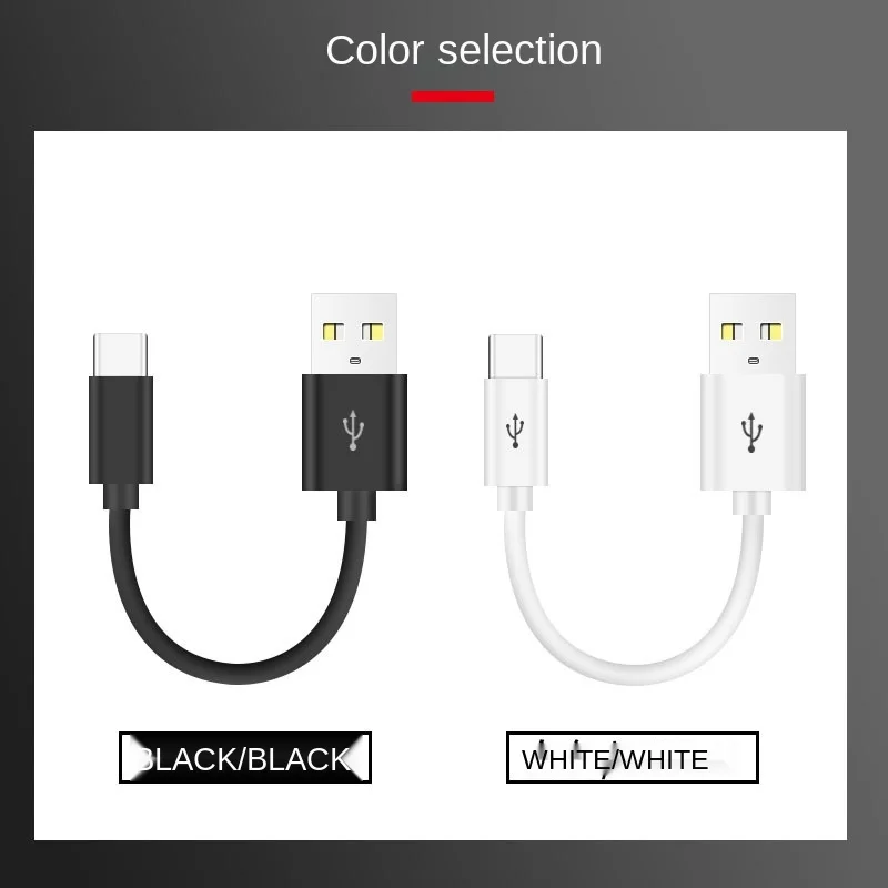 10 cm USB Type C Kratki Kabel za Samsung Galaxy S9 Note 8 9 USB 3.0 Type-C, USB C 2A Kabel za brzo punjenje Podataka Huawei P10 P40 Pro Slika 5