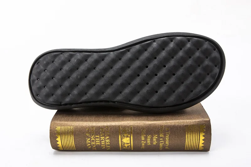 2021 Ljetne Nove Muške Sandale-papuče Od prirodne Kože, Ультралегкие Udobne i Jednostavne za Masažu Pomični Cipele Crne i Smeđe Boje Slika 4
