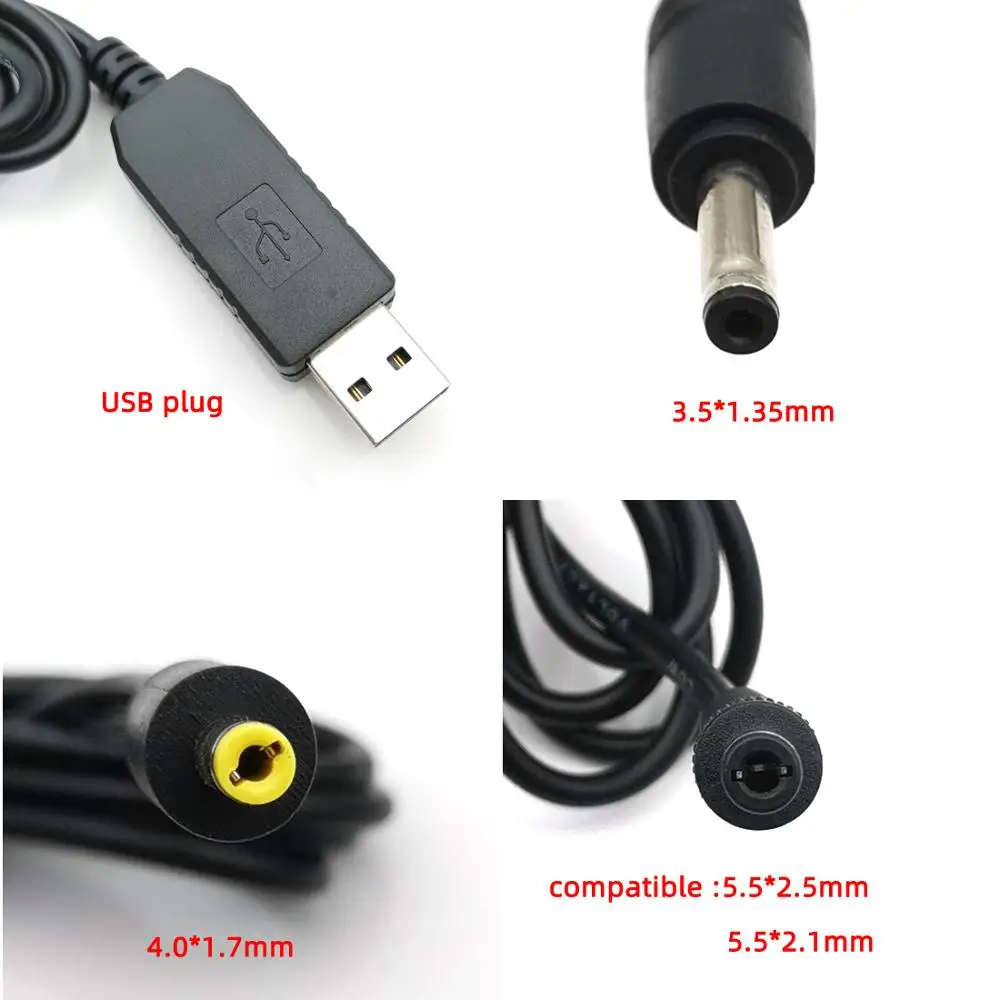 USB step-up žice DC 5 do 9 NA 12 v DC Konektor 5,5x2,1 5,5 mm*2,5 napajanje za mobilni telefon modula za Napajanje step-up Konverter Kabel Kabel Slika 3