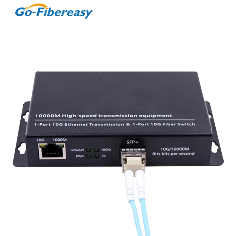 10G SFP + Медиаконвертер 10GBase-T Ethernet Preklopnik RJ45 za SFP optički Primopredajnik Pretvarač 1T + 1SFP Fiber-optičke Opreme Slika 5