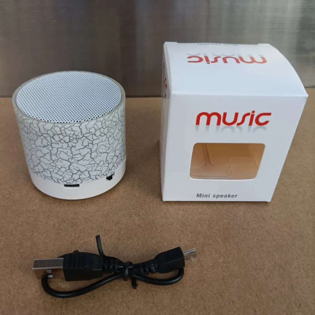 A9 LED Crack Bluetooth-kompatibilni Bežični Zvučnici Vanjska Zvučna Kutija za Smartphone Auto Audio, TF Kartica Mini Prijenosni Zvučnik Slika 4