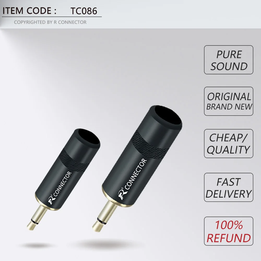 1 kom. Mono Konektor 3,5 mm 2 Pol Audio Priključak Priključak od 3,5 mm Priključak Za Slušalice Priključak za Mikrofon Slika 3