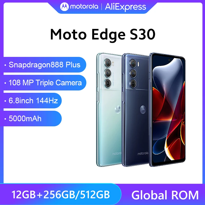 Globalna ugrađena memorija Motorola MOTO Edge S30 5G Smartphone Snapdragon 888 Plus 6,8 