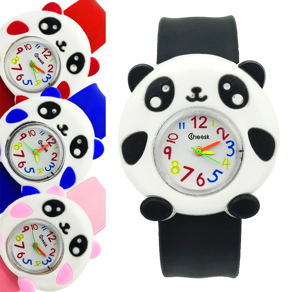 Kina Panda Igračku Dječji Sat 2-15 Godina Djeca Kognitivni Narukvica Vremena Dječji Kvarcni Sat Dječaci Djevojčice Satovi Djecu Satovi Slika 2