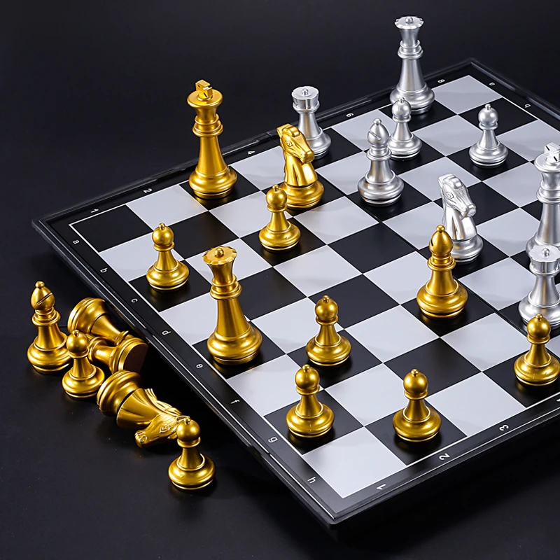 32/36 cm Velike Veličine Srednjovjekovne Šahovski Kompleti S Magnetskom Veliki Šahovskoj ploči 32 Šah komada Stolni Карром Društvene Igre Kompleta Figura szachy Slika 0