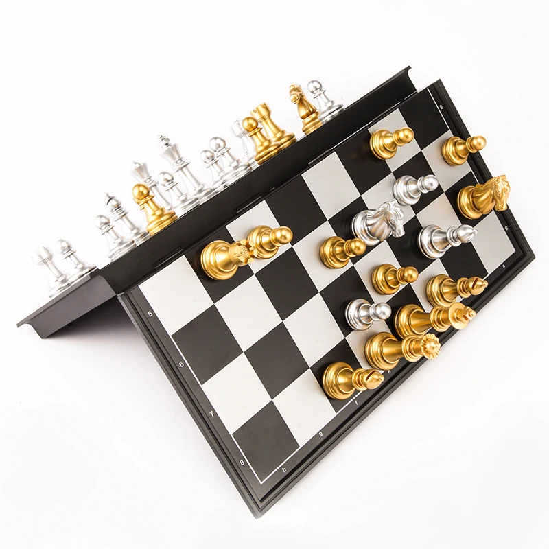 32/36 cm Velike Veličine Srednjovjekovne Šahovski Kompleti S Magnetskom Veliki Šahovskoj ploči 32 Šah komada Stolni Карром Društvene Igre Kompleta Figura szachy Slika 4