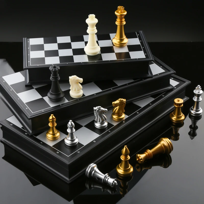 32/36 cm Velike Veličine Srednjovjekovne Šahovski Kompleti S Magnetskom Veliki Šahovskoj ploči 32 Šah komada Stolni Карром Društvene Igre Kompleta Figura szachy Slika 5