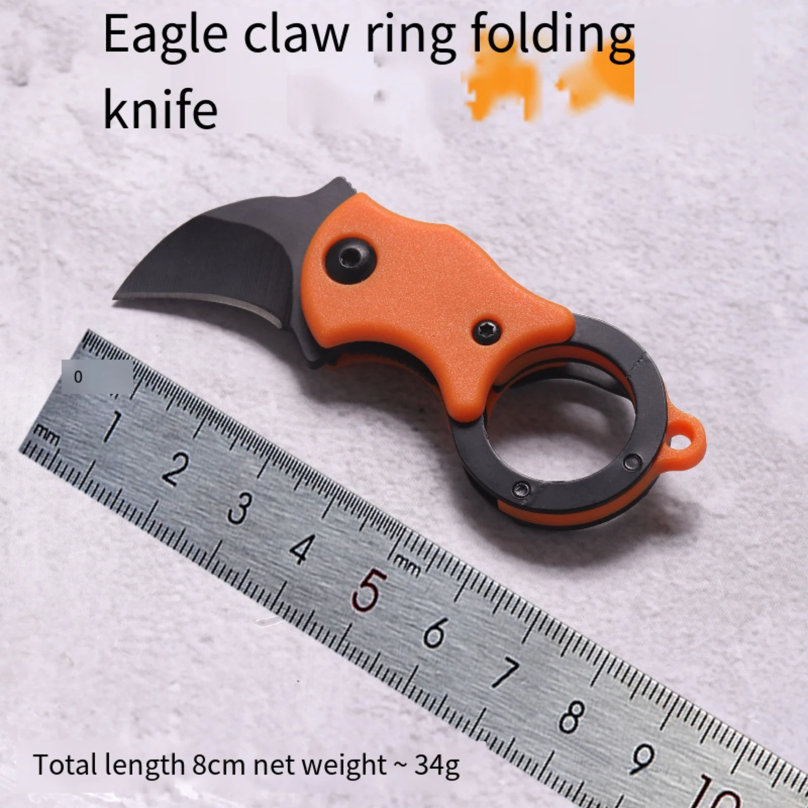 Eagle Claw Nož Kreativni Mini Vanjski Prijenosni Alat Prijenosni Oštar Nož na Sklapanje Privjesak za ključeve Slika 1