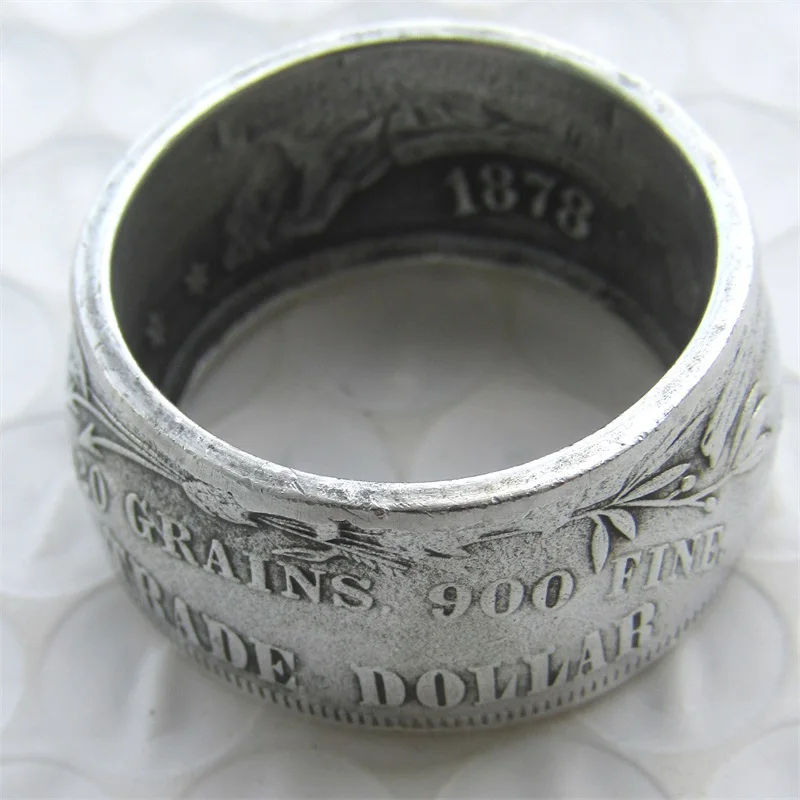 Prsten za kovanice u AMERIČKIM dolarima Od Bakar-никелевого legure Ručni rad u veličinama od 8-16 Slika 0