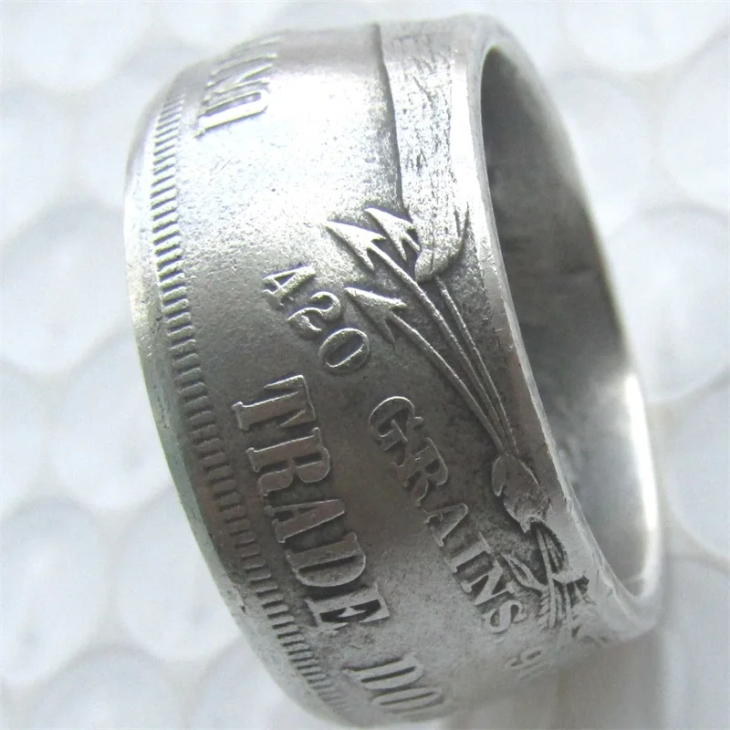 Prsten za kovanice u AMERIČKIM dolarima Od Bakar-никелевого legure Ručni rad u veličinama od 8-16 Slika 2
