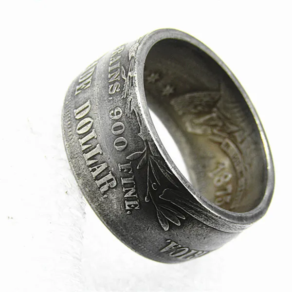 Prsten za kovanice u AMERIČKIM dolarima Od Bakar-никелевого legure Ručni rad u veličinama od 8-16 Slika 3