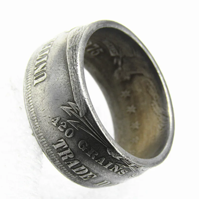 Prsten za kovanice u AMERIČKIM dolarima Od Bakar-никелевого legure Ručni rad u veličinama od 8-16 Slika 5