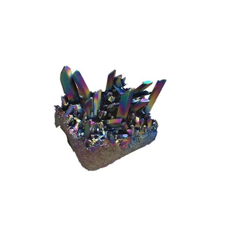 50 g Prirodna Aura Duga Titan Висмут Quartz Crystal Klaster Uzorci Dragulja ВУГ Zdrav Mineral Kamen Kućni Dekor Slika 0