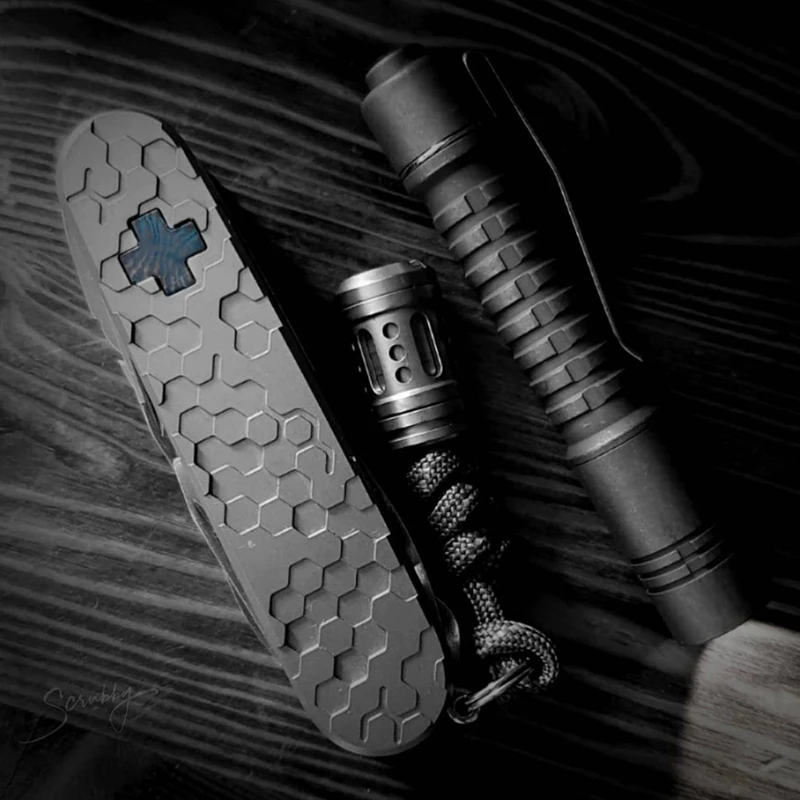 Navojni Nož Perle Izmjenjivi Titan Legure Veliki Паракорд Pribor za EDC DIY Паракорд Perle Svjetiljku Ovjes Slika 5