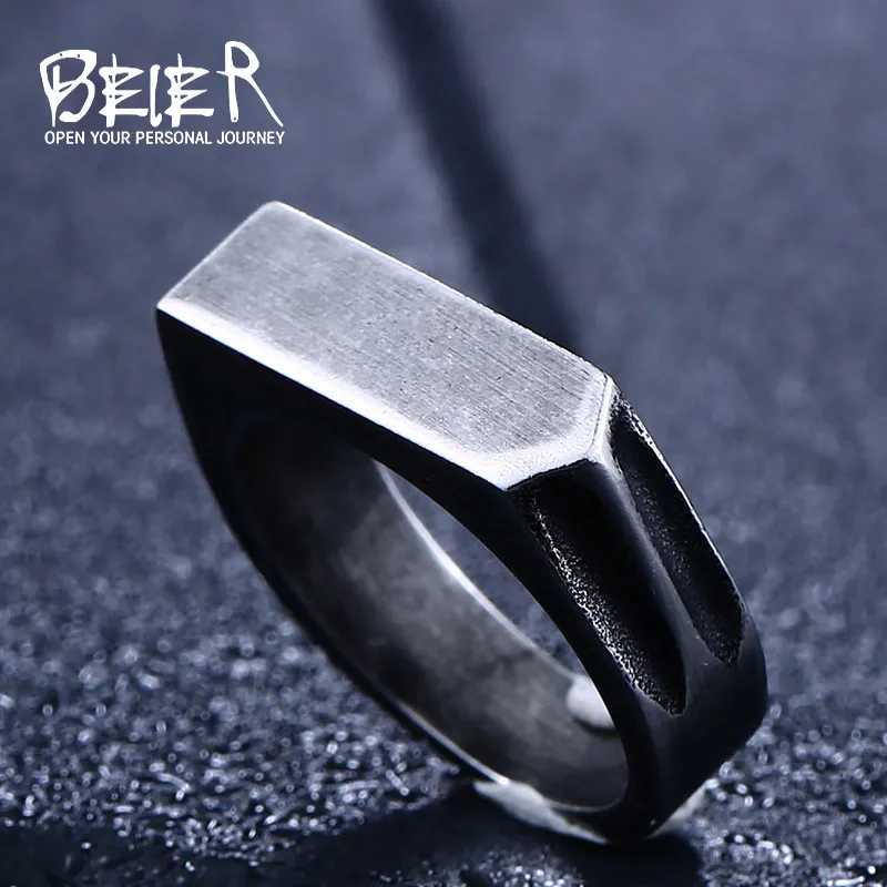 BEIER novi dućan Novi Dizajn od nehrđajućeg čelika Jedinstveni Prsten za muškarce Starinski Nakit LLBR8-437R Slika 2
