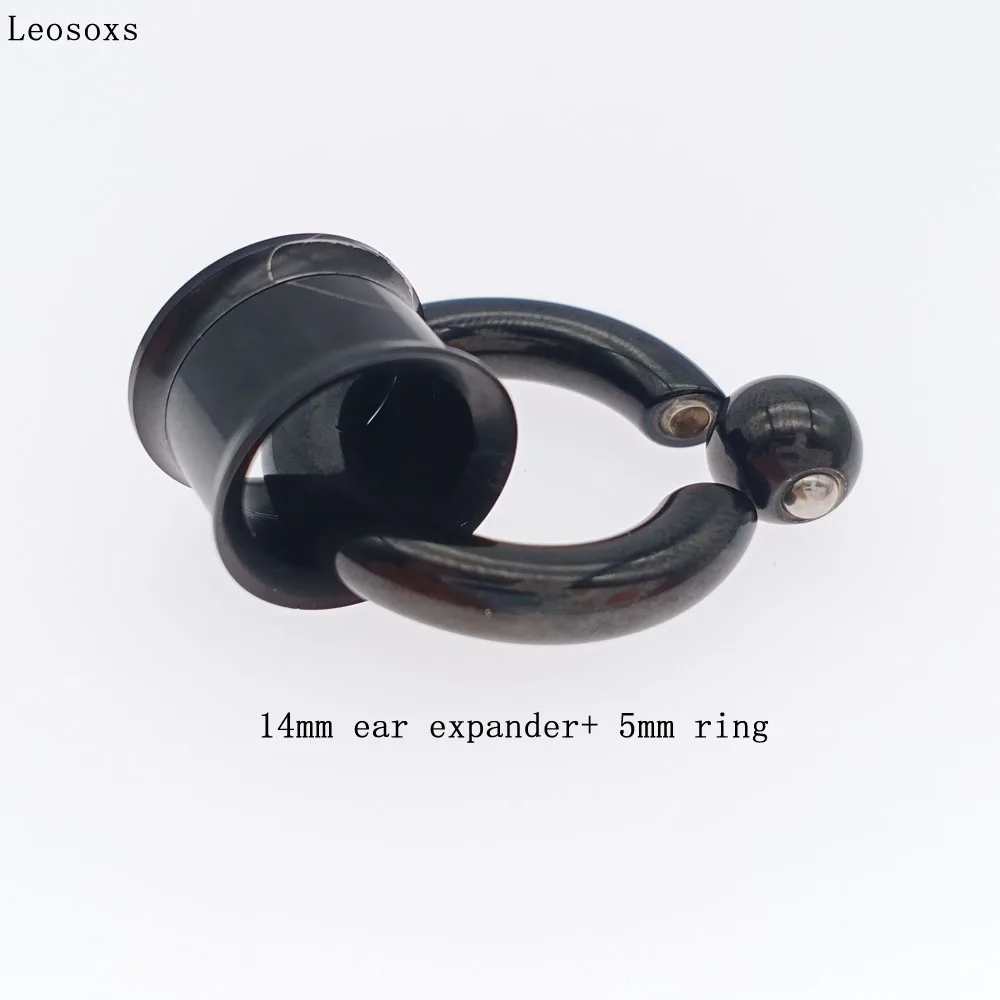Leosoxs 1 set Od Nehrđajućeg Čelika Dual Flash Uho Manometar Priključak Vijak Odgovara Tijelo Tunela Nožica Uho Manometar Alat za Nakit Piercing Slika 0