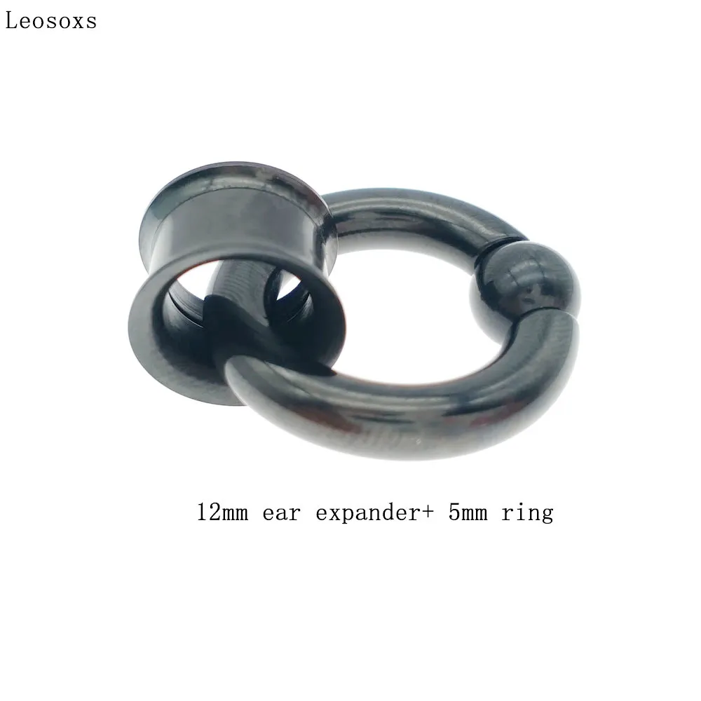 Leosoxs 1 set Od Nehrđajućeg Čelika Dual Flash Uho Manometar Priključak Vijak Odgovara Tijelo Tunela Nožica Uho Manometar Alat za Nakit Piercing Slika 1