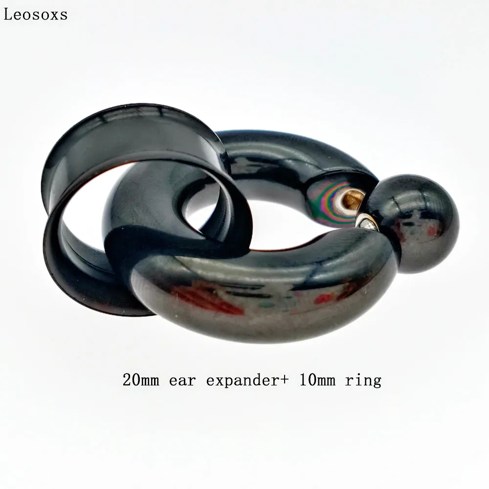 Leosoxs 1 set Od Nehrđajućeg Čelika Dual Flash Uho Manometar Priključak Vijak Odgovara Tijelo Tunela Nožica Uho Manometar Alat za Nakit Piercing Slika 3