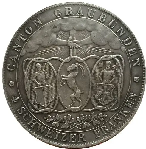 Kopija švicarski kovanica 1842 Slika 1