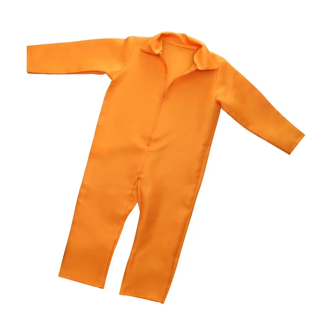 Zatvorenik Zabava College Maske Odijelo Gospodo Dječaci Zatvorenik Kombinezon Narančasti Kombinezon Slika 0