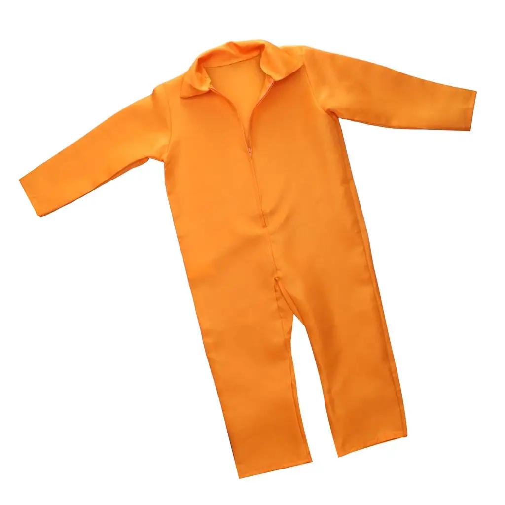 Zatvorenik Zabava College Maske Odijelo Gospodo Dječaci Zatvorenik Kombinezon Narančasti Kombinezon Slika 1