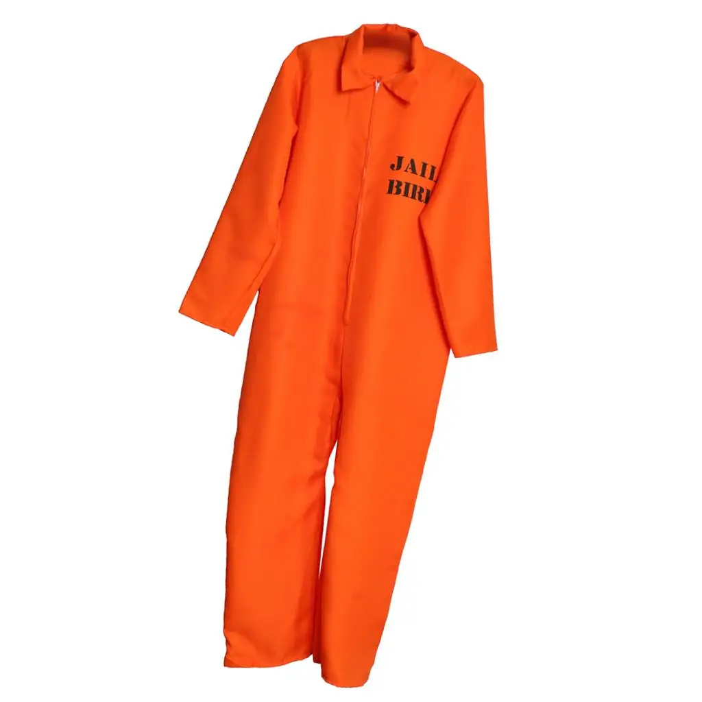 Zatvorenik Zabava College Maske Odijelo Gospodo Dječaci Zatvorenik Kombinezon Narančasti Kombinezon Slika 3