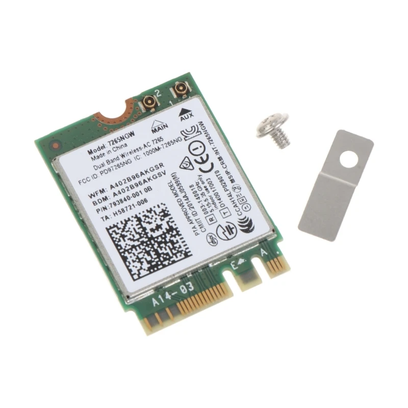 Q39D ForIntel 7265NGW dual-band wireless-AC 7265 867 Mbps, 802.11 ac 2x2 Podršku za Wi-Fi Bluetooth-com 4.0 NGFF M. 2 Mini-kartica pci-e Slika 1
