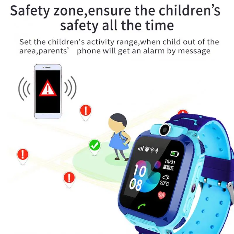 Q12 Dječji Pametni Sat SOS Telefon 1,44 Cm Vodootporan Sat Smartwatch Za Djecu Sa Sim karticom Foto Dječji Dar za xiaomi Slika 1