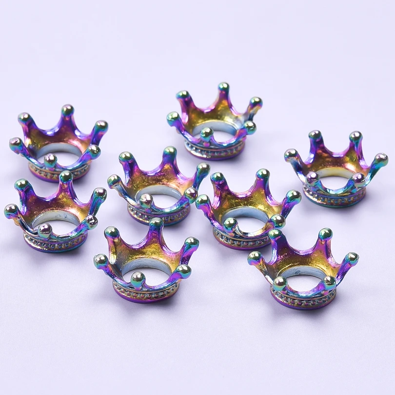 Crown Zrna Kape Za Izradu Nakita Lanca Ogrlice I Narukvice Šarm DIY Nakit Komponente Rainbow Boja Pribor za Ručni Rad Slika 0