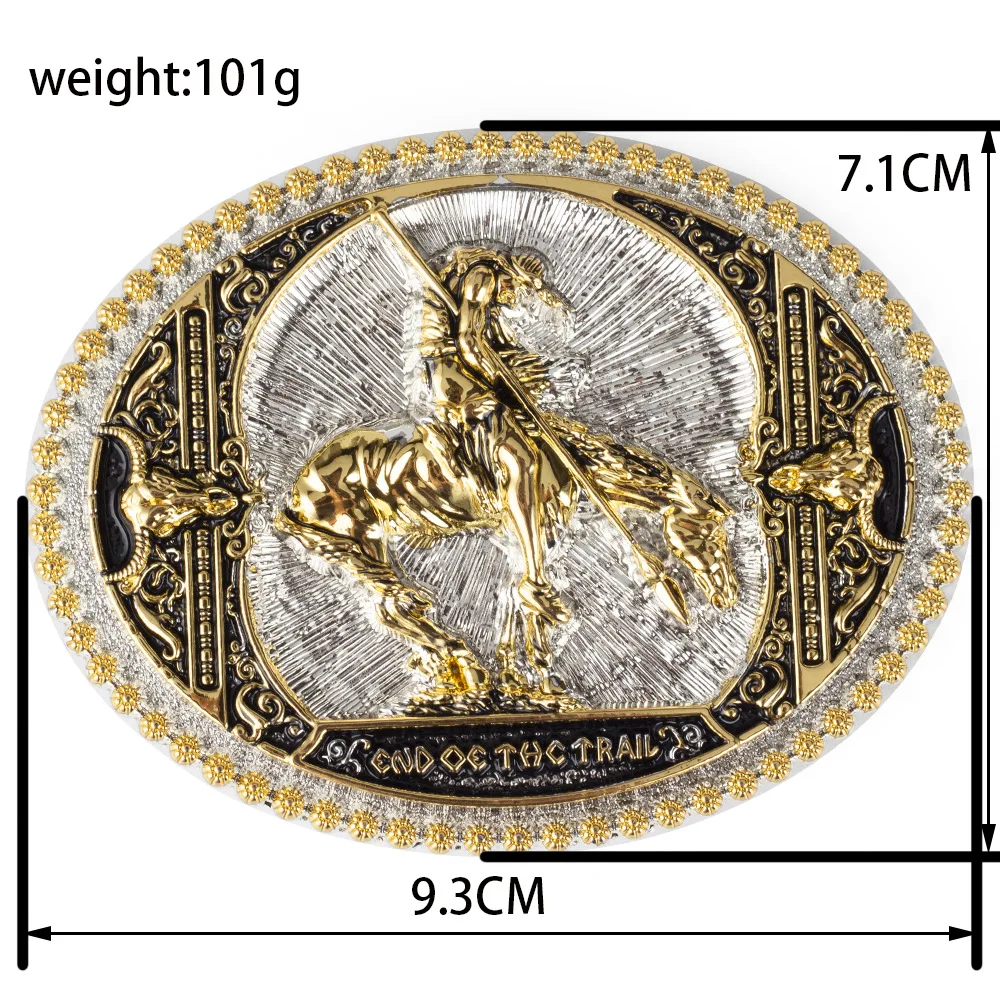 Kopča za remen Lone Knight Zlatno-Srebrna Тореадор 3,8 cm Slika 3