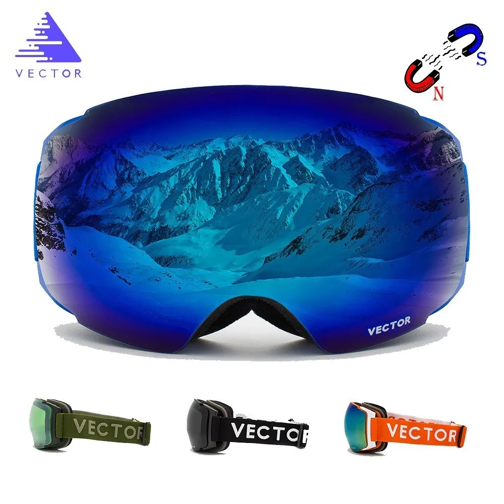 OTG Muške skijaške naočale za snijeg s lako međusobno magnetima u okvirima i leći bez skidanja sferne magla snijeg bodova Slika 0