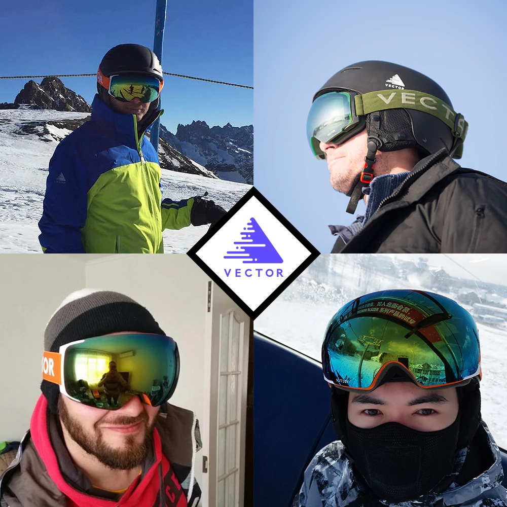 OTG Muške skijaške naočale za snijeg s lako međusobno magnetima u okvirima i leći bez skidanja sferne magla snijeg bodova Slika 5