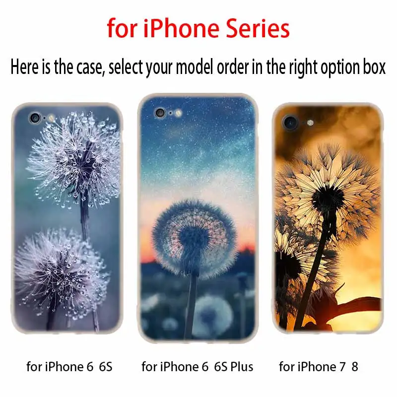 Torbica-Maslačak Mekana Silikonska Torbica Za iPhone 13 11 12 Pro X XS Max XR 6 6S 7 8 Plus SE Mini Cover Slika 0