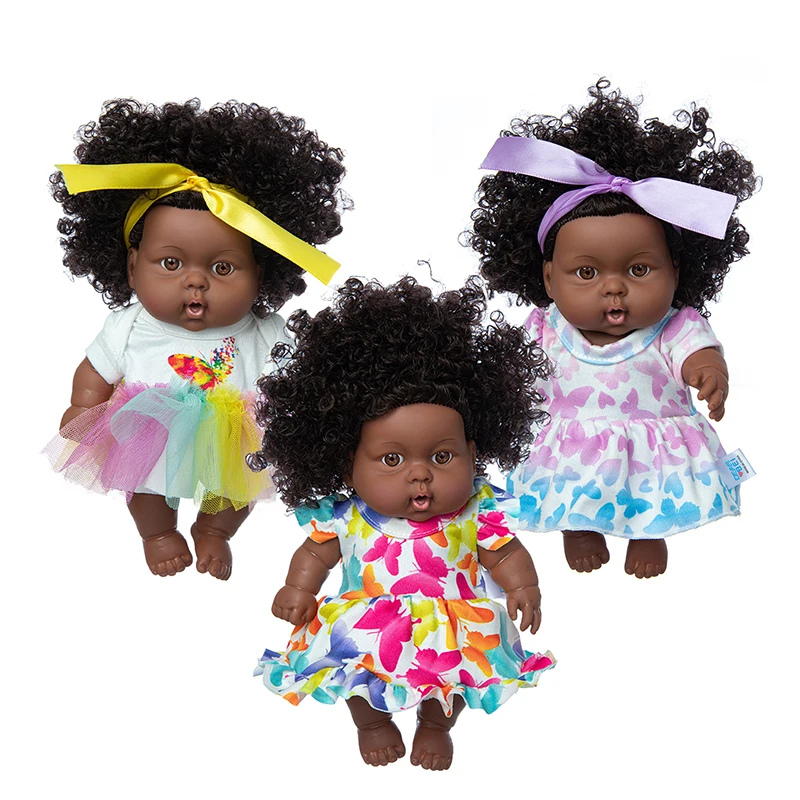 NOVI 1pc 20 cm multi stil Afrički crni dijete eksplozija glave crna koža dječja igračka Slika 0