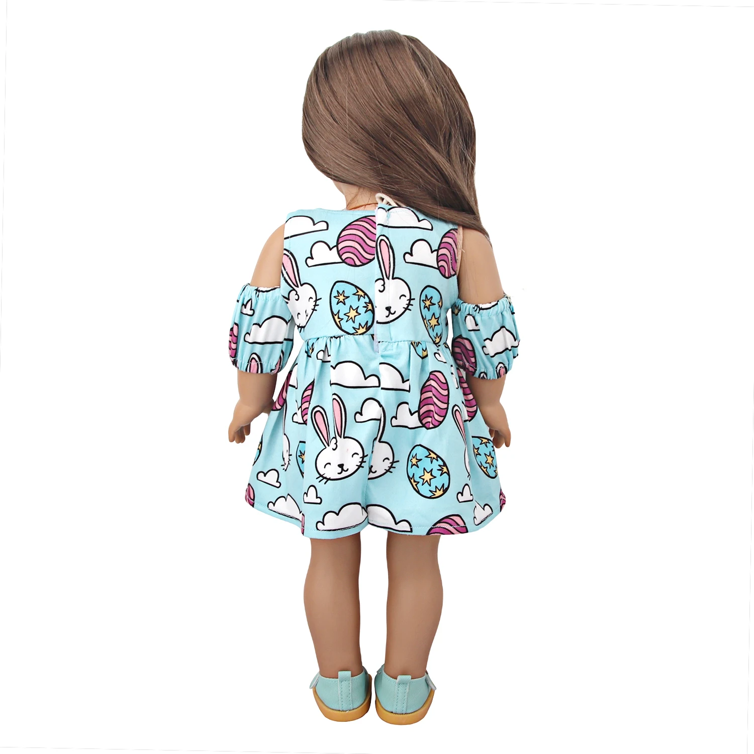 Lutkarski haljinu s po cijeloj površini Zeca, suncokreta, Ruža za 18-inčni američke lutke Popularna lutkarska odjeća za novorođenče 43 cm, lutke OG Girl Slika 3
