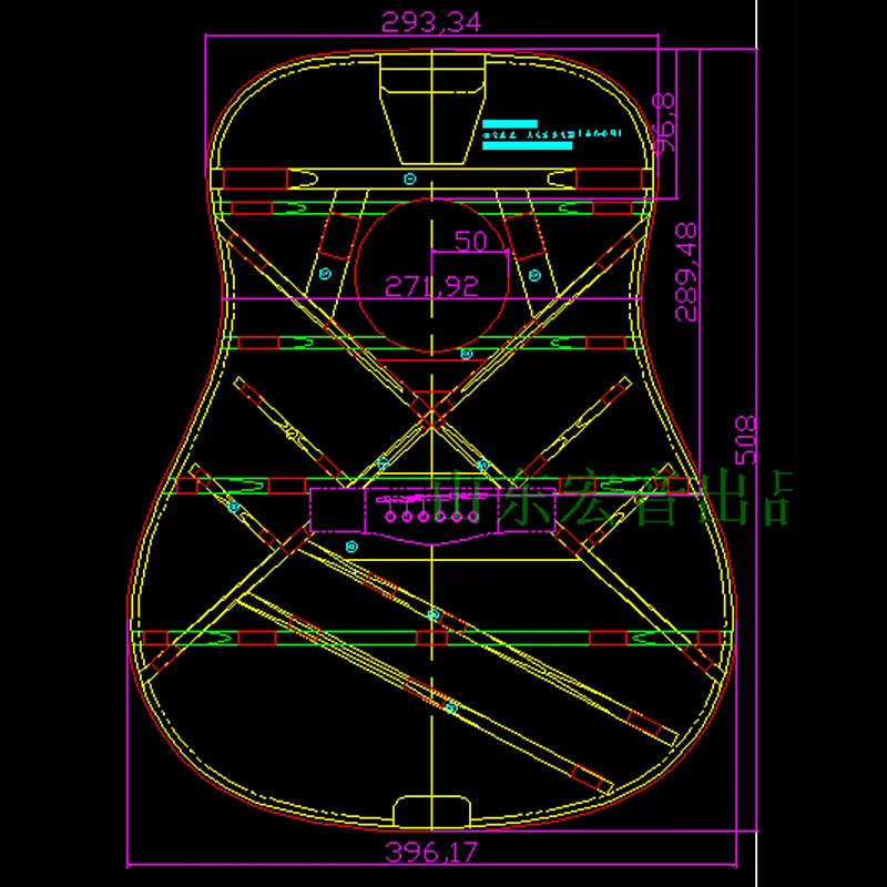 41 cm D Tip Debljina Akustična Gitara Izrada Proizvodne Oblik Dvostruke namjene Narodna Pop-Gitara Kalup DIY Materijali Slika 1