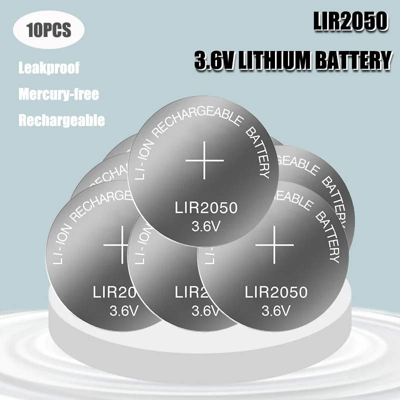 10 KOM. Punjiva Baterija LIR2050 3,6 v Litij Gumb Novčić Baterije Za sat LIR 2032 Zamjenjuje CR2050/ML2050 Slika 5