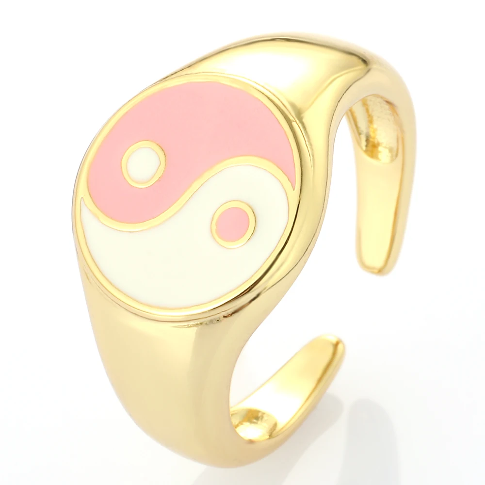 Tai Chi Trač Amulet, Prstenje za Žene i Muškarce 3 Boje Boho Prsten Gotička Zlatna Boja Vjenčano Prstenje 2021 Trend Vjenčano Prstenje Koearn Slika 0