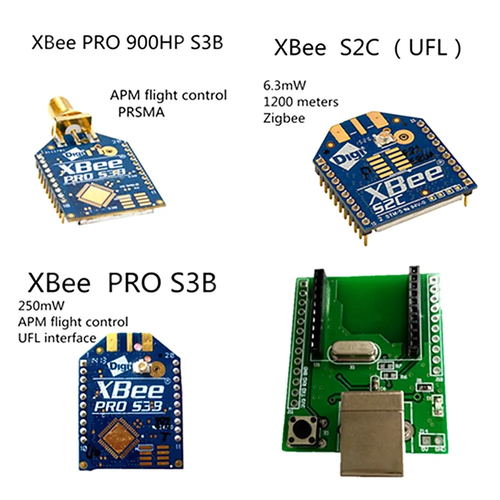 XBee PRO 900 l. S. S3B XBee PRO S1 S2 S2C XBP09 XBEE S6B Zigbee je bežični modul za USB adapter integrativne naknada xbee Slika 1