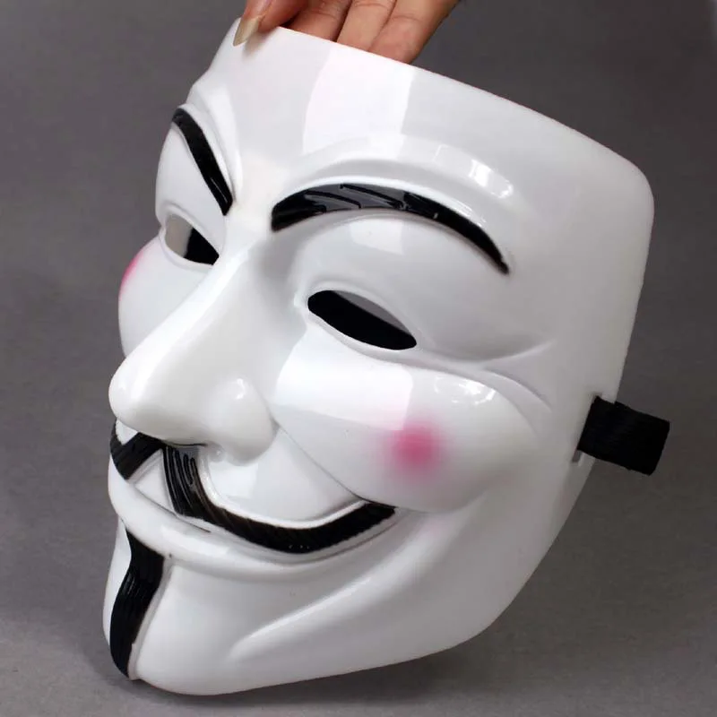 Tople Kape Halloween Večer Maska Rekvizite Anonimni Karneval Steampunk Anime Cosplay Maska za Lice Odijela Косплеера Muški Dar Slika 1