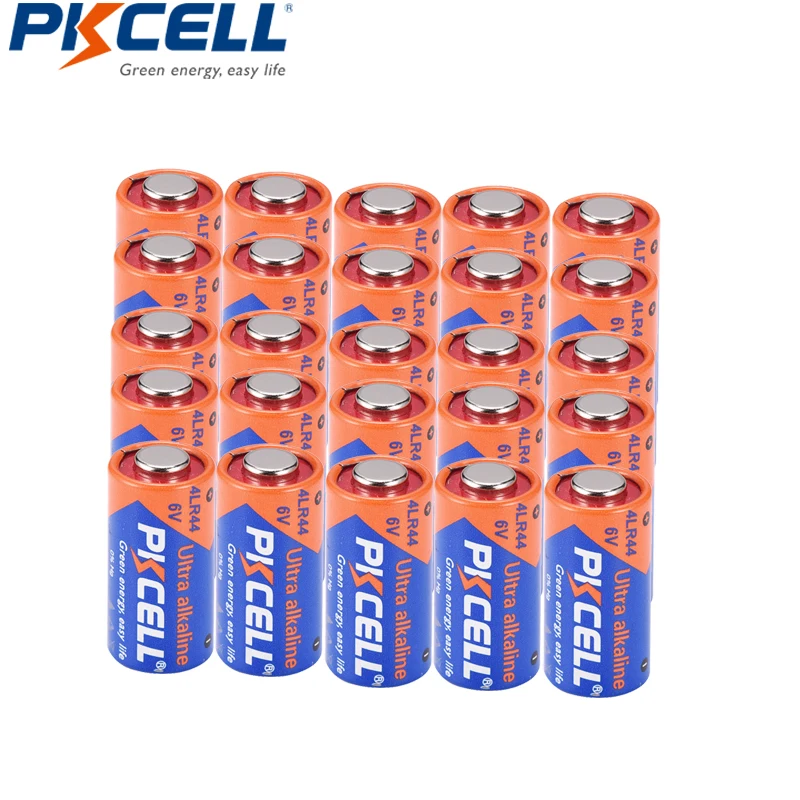 25 KOM. Baterija PKCELL 6 U 4LR44 L1325 PX28A 476A A544 28A Suhe Alkalne Baterije, Akumulatori, Bateria Slika 1