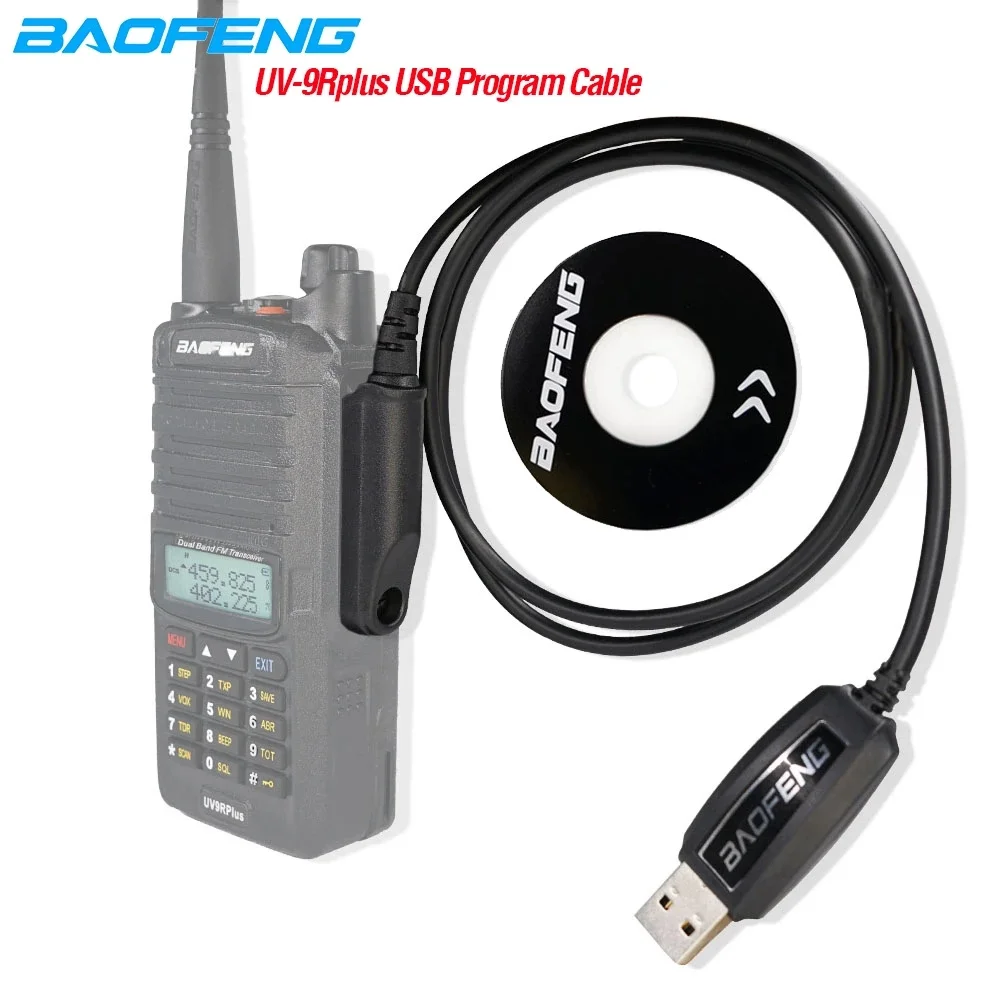 Baofeng UV-9R USB Kabel Za Programiranje Vodootporan USB Kabel Za Programiranje Cd S upravljačkim programima Za UV9R Pro UV9R Plus GT-3WP UV-5S Prijenosni prijenosni radio Slika 0